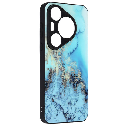 Husa de protectie Techsuit Glaze Series compatibila cu Huawei Pura 70 Pro, acoperire spate, Blue Ocean