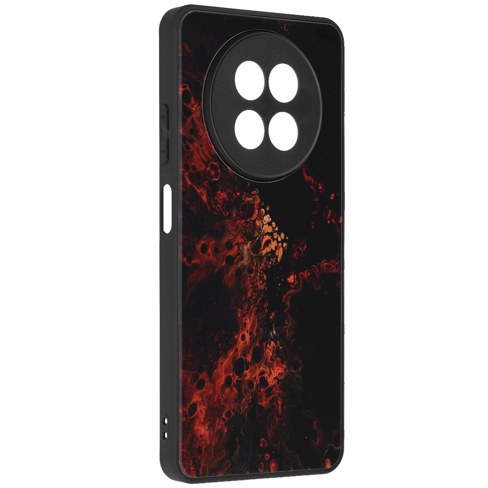 Husa de protectie Techsuit Glaze Series compatibila cu Realme 12, acoperire spate, Red Nebula