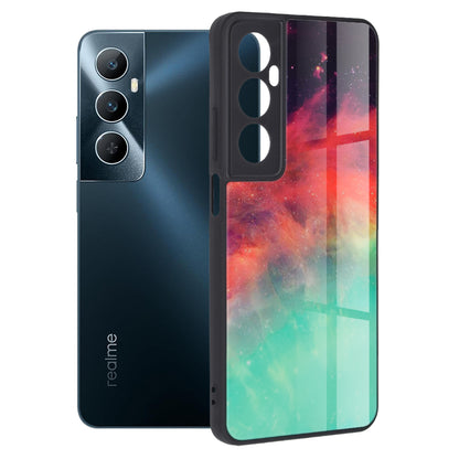 Husa de protectie Techsuit Glaze Series compatibila cu Realme C65, acoperire spate, Fiery Ocean