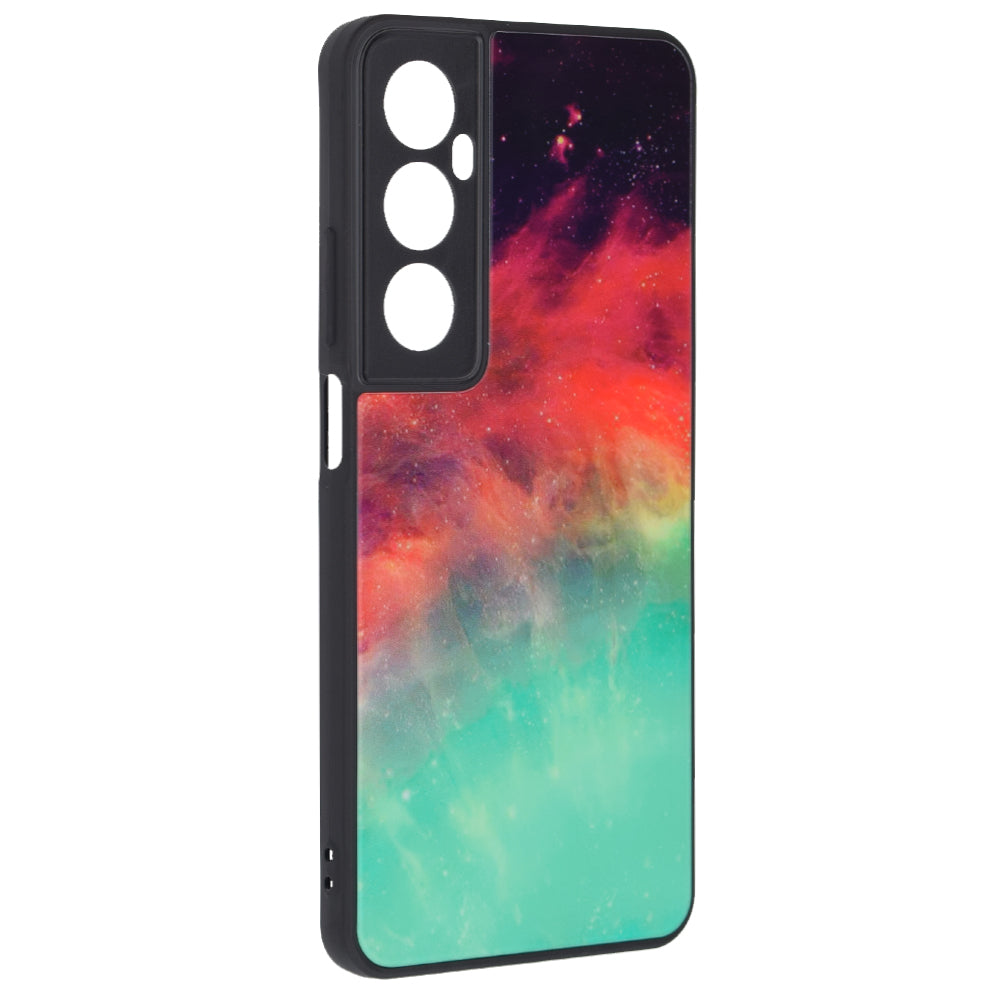 Husa de protectie Techsuit Glaze Series compatibila cu Realme C65, acoperire spate, Fiery Ocean