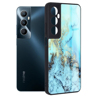 Husa de protectie Techsuit Glaze Series compatibila cu Realme C65, acoperire spate, Blue Ocean