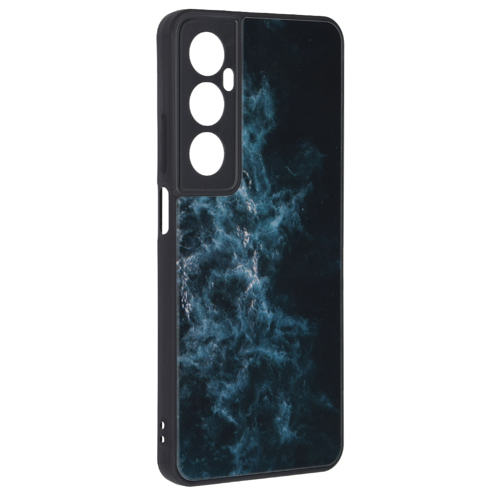 Husa de protectie Techsuit Glaze Series compatibila cu Realme C65, acoperire spate, Blue Nebula