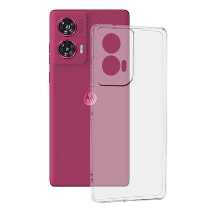 Husa de protectie Techsuit Clear Silicone compatibila cu Motorola Edge 50 Fusion, acoperire spate, transparent