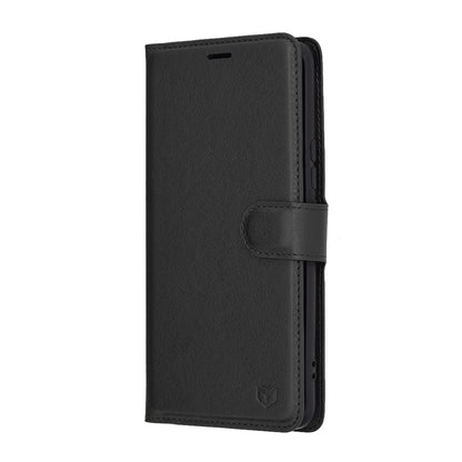 Husa de protectie Techsuit Leather Folio compatibila cu Honor 90, acoperire spate, negru