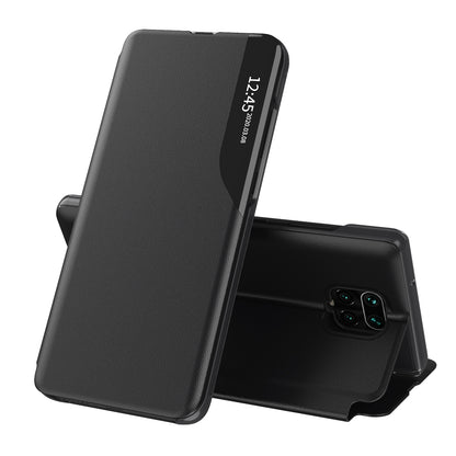 Husa de protectie Techsuit eFold Series compatibila cu Xiaomi Redmi Note 9 Pro, acoperire spate, negru