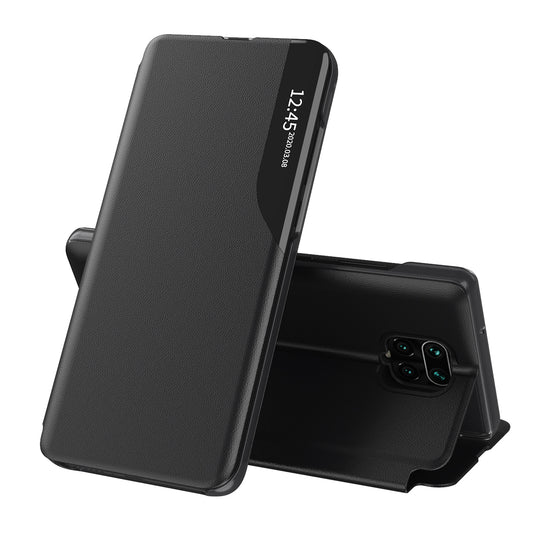 Husa de protectie Techsuit eFold Series compatibila cu Xiaomi Redmi Note 9S, acoperire spate, negru
