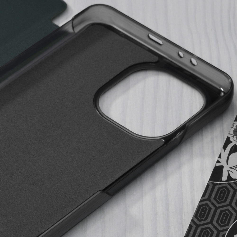 Husa de protectie Techsuit eFold Series compatibila cu Xiaomi Mi 11, acoperire spate, verde inchis
