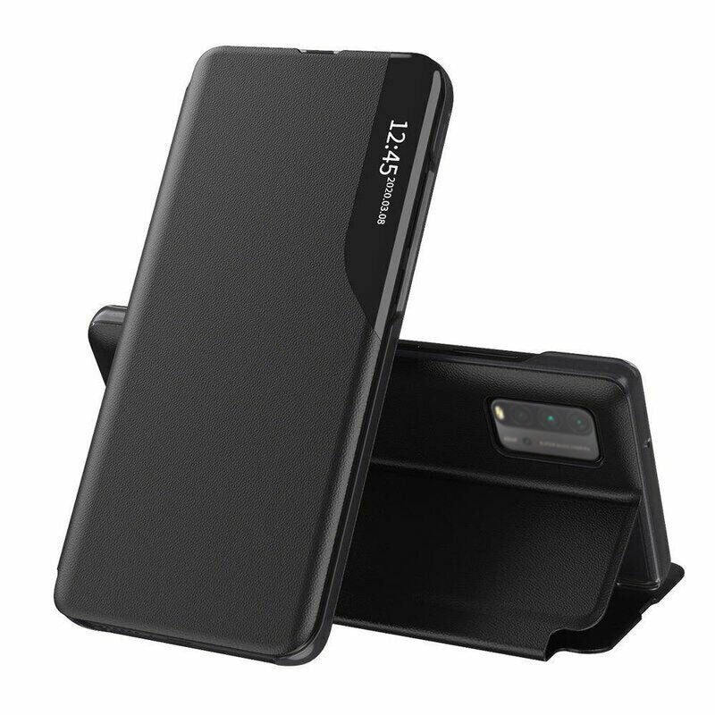 Husa de protectie Techsuit eFold Series compatibila cu Xiaomi Redmi 9T, acoperire spate, negru