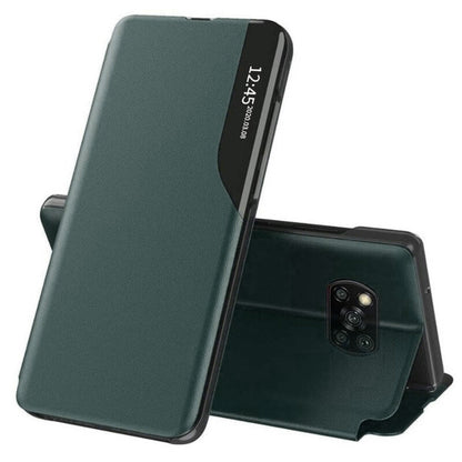 Husa de protectie Techsuit eFold Series compatibila cu Xiaomi Poco X3 Pro, acoperire spate, verde inchis