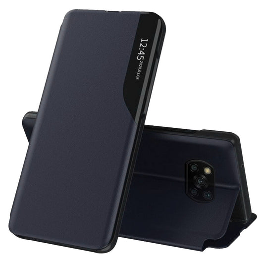 Husa de protectie Techsuit eFold Series compatibila cu Xiaomi Poco X3, acoperire spate, albastru
