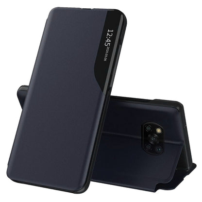 Husa de protectie Techsuit eFold Series compatibila cu Xiaomi Poco X3 NFC, acoperire spate, albastru