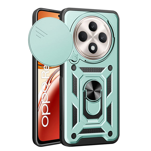 Husa de protectie Techsuit CamShield Series compatibila cu Oppo Reno12 F, acoperire spate, verde