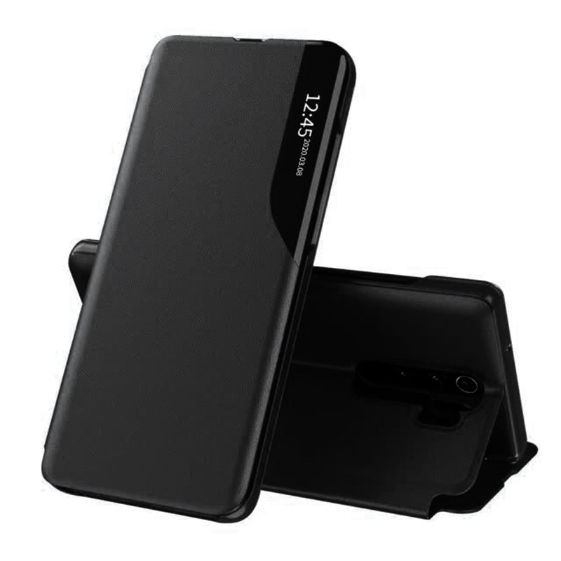 Husa de protectie Techsuit eFold Series compatibila cu Xiaomi Redmi Note 8 Pro, acoperire spate, negru