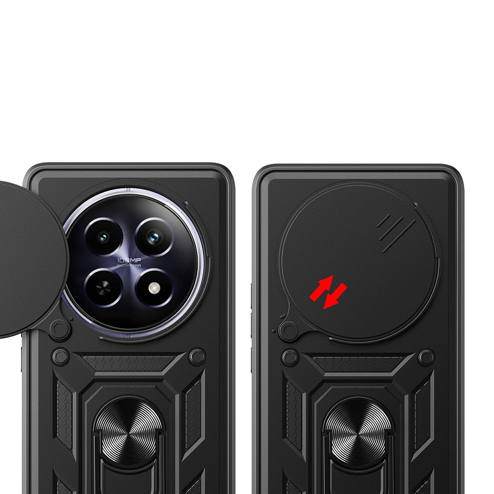 Husa de protectie Techsuit CamShield Series compatibila cu Oppo Reno12 F, acoperire spate, negru