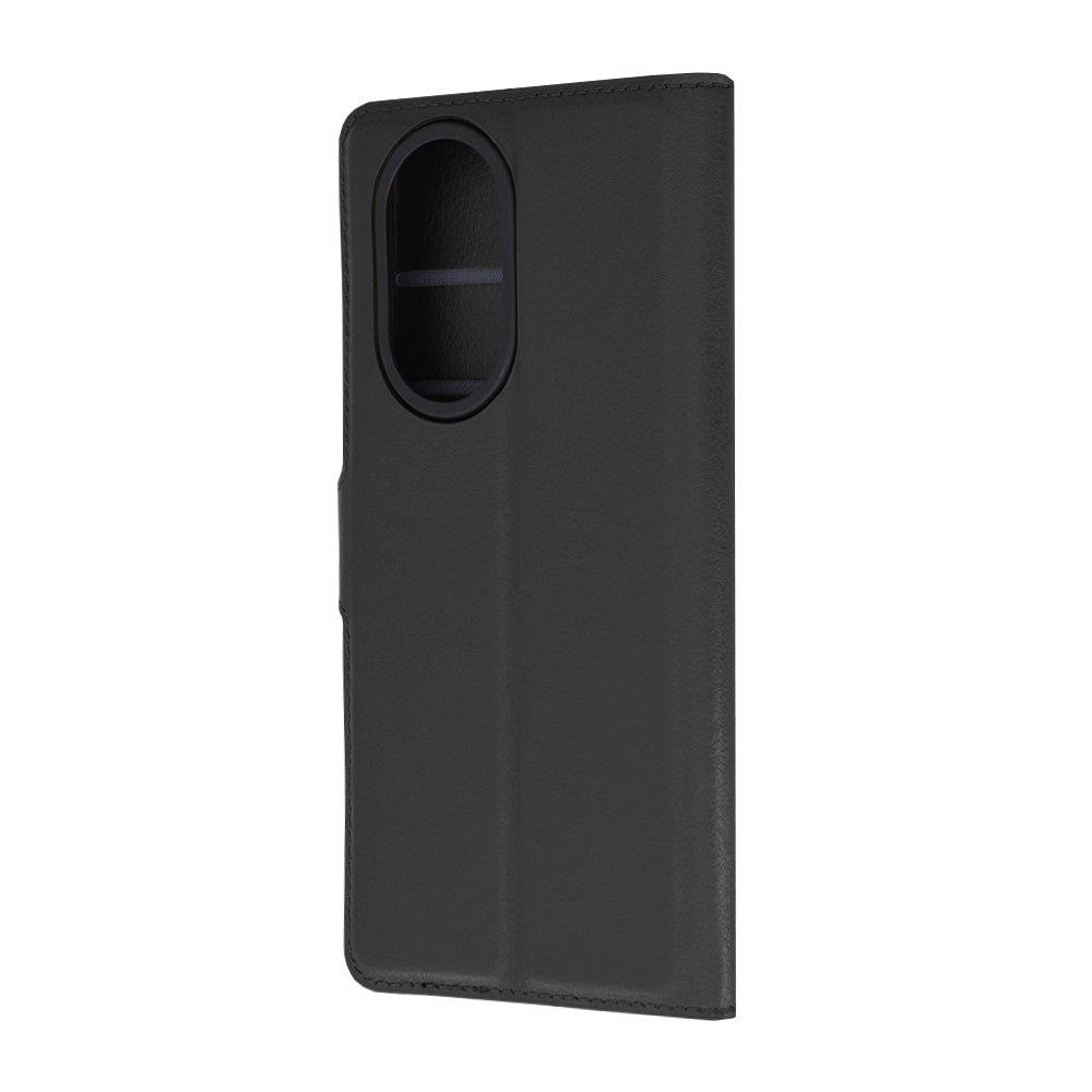 Husa de protectie Techsuit Leather Folio compatibila cu Honor 200, acoperire spate, negru