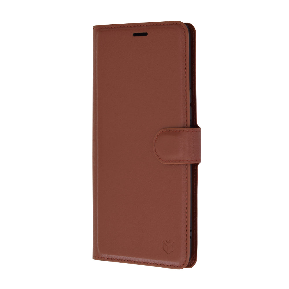 Husa de protectie Techsuit Leather Folio compatibila cu Honor 200 Lite, acoperire spate, maro