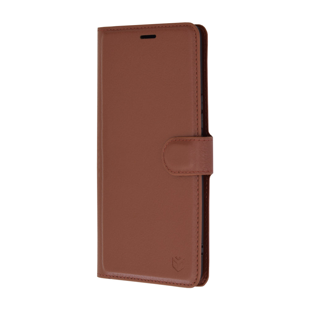 Husa de protectie Techsuit Leather Folio compatibila cu Honor 200 Pro, acoperire spate, maro