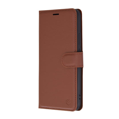Husa de protectie Techsuit Leather Folio compatibila cu Huawei nova 12s, acoperire spate, maro