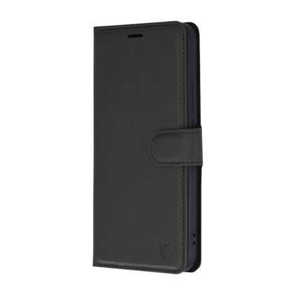 Husa de protectie Techsuit Leather Folio compatibila cu Huawei nova 11, acoperire spate, negru