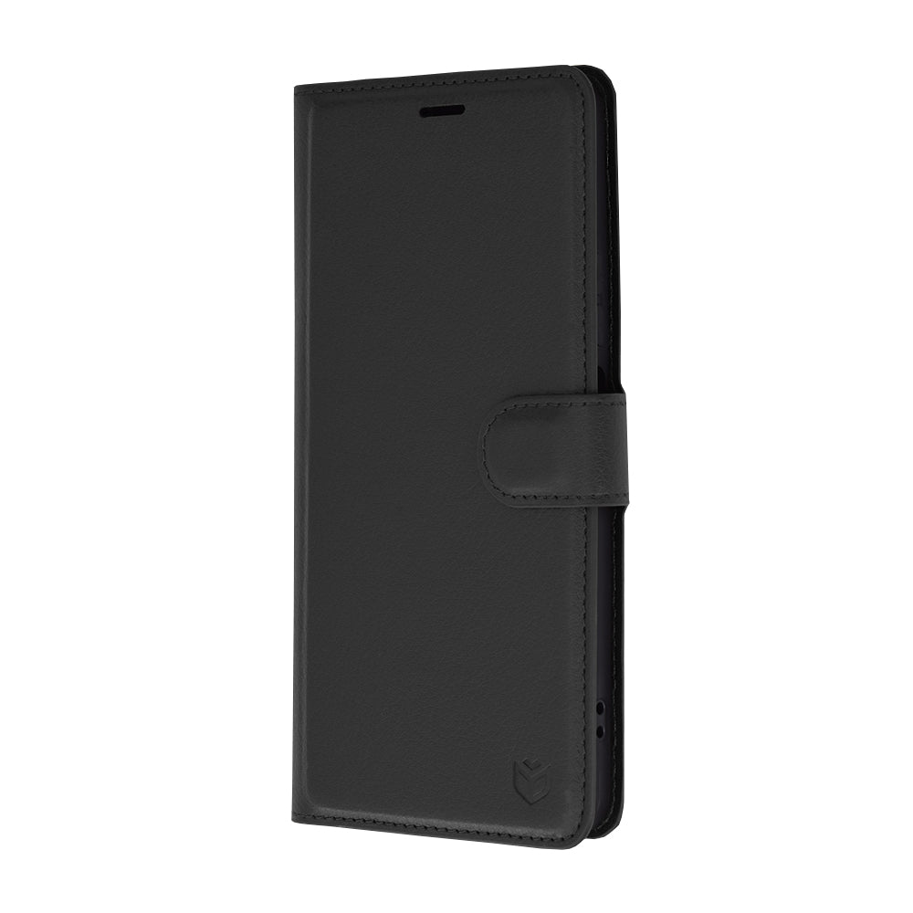 Husa de protectie Techsuit Leather Folio compatibila cu Huawei nova 12 SE, acoperire spate, negru