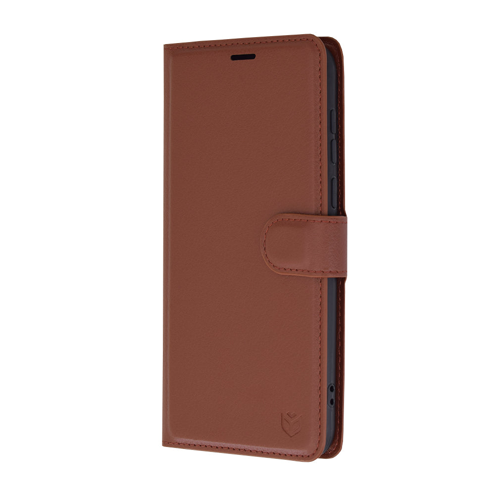 Husa de protectie Techsuit Leather Folio compatibila cu Huawei Pura 70, acoperire spate, maro