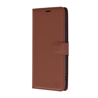 Husa de protectie Techsuit Leather Folio compatibila cu Huawei Pura 70, acoperire spate, maro