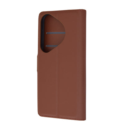 Husa de protectie Techsuit Leather Folio compatibila cu Huawei Pura 70, acoperire spate, maro