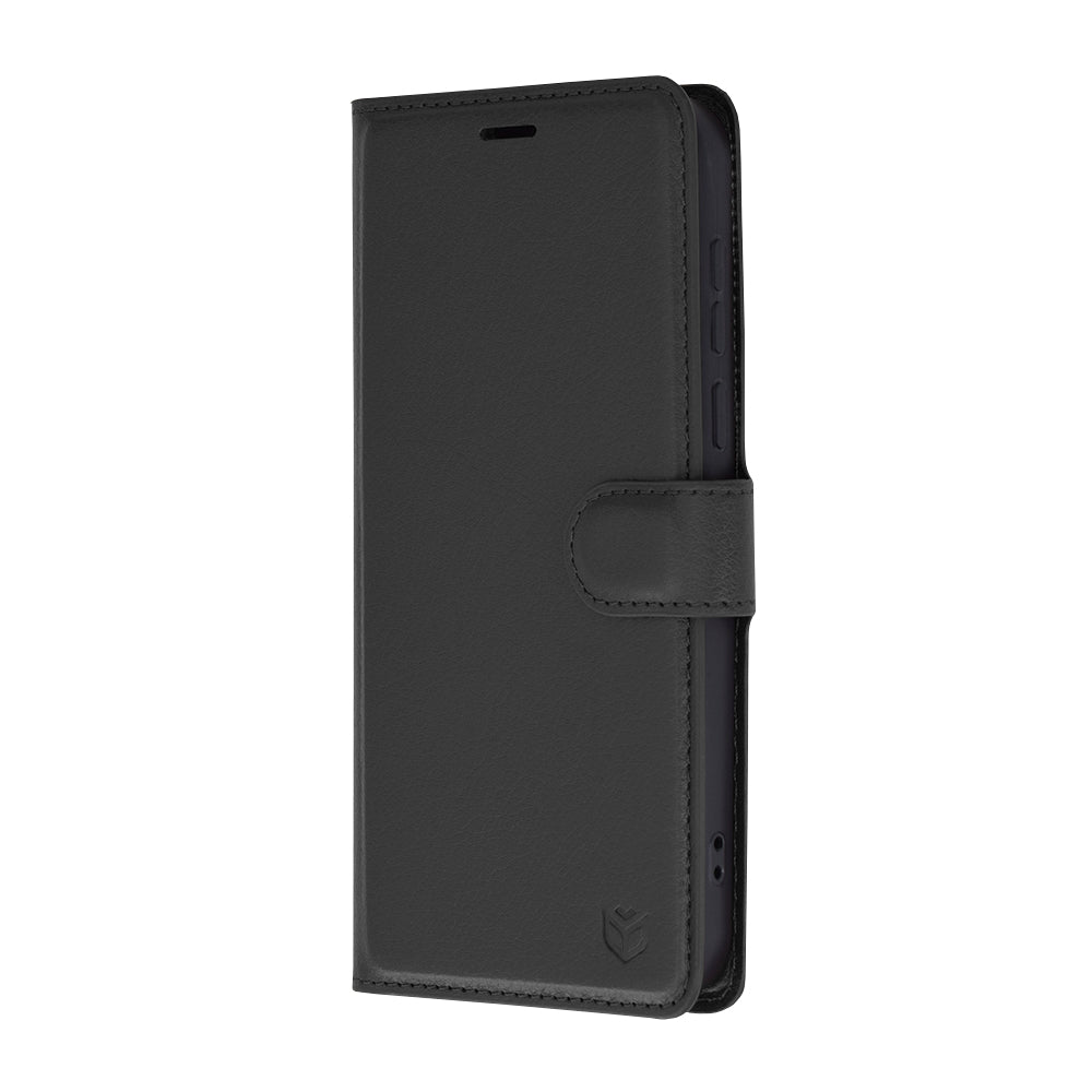 Husa de protectie Techsuit Leather Folio compatibila cu Huawei Pura 70, acoperire spate, negru