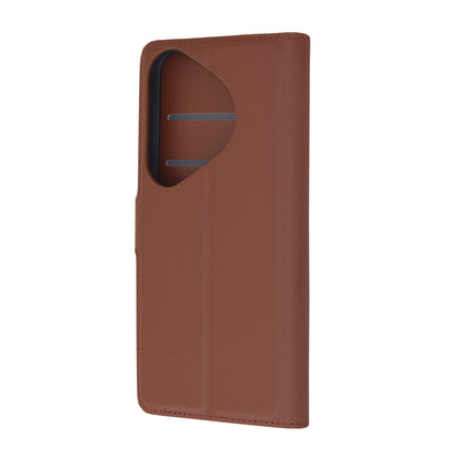 Husa de protectie Techsuit Leather Folio compatibila cu Huawei Pura 70 Pro, acoperire spate, maro
