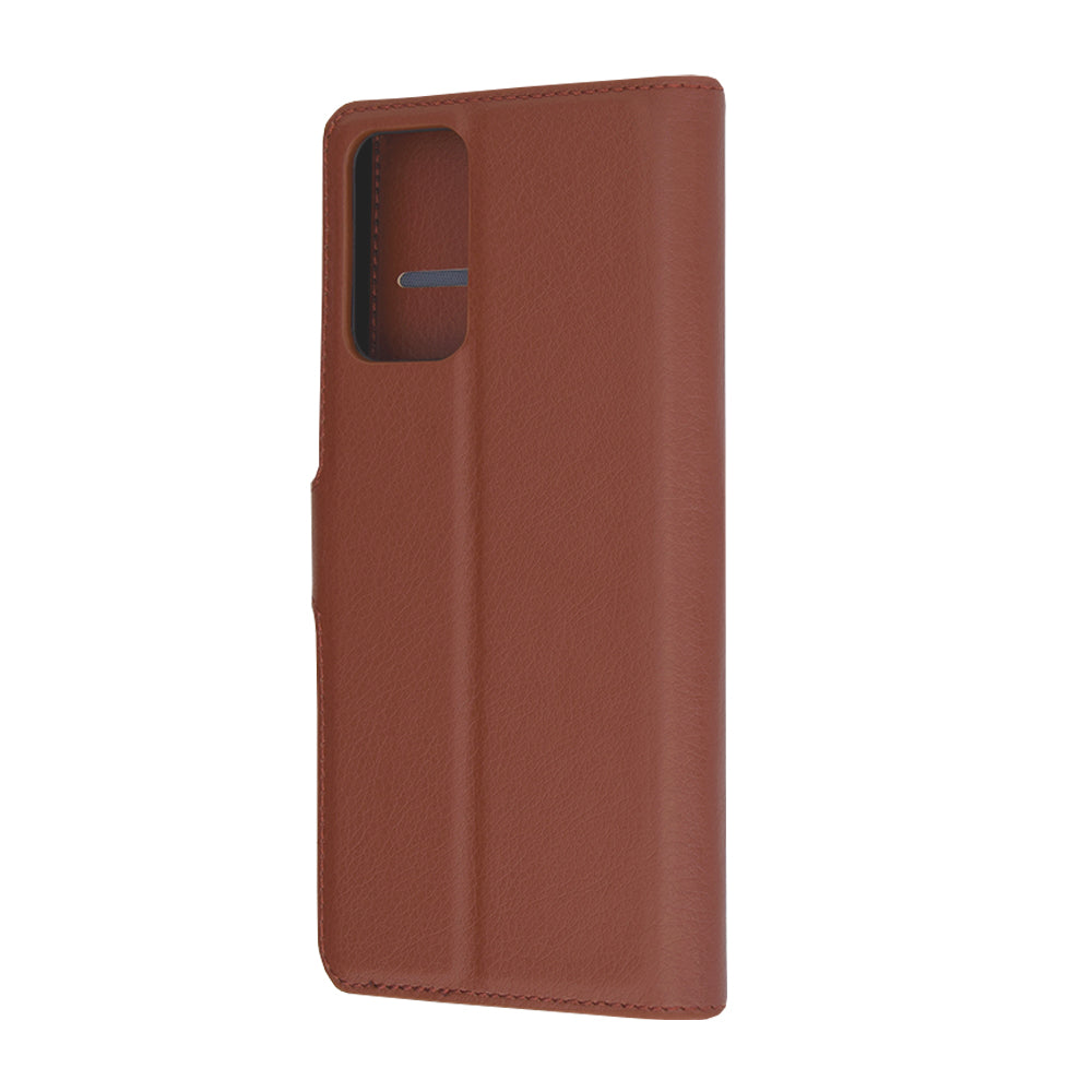 Husa de protectie Techsuit Leather Folio compatibila cu Motorola Edge 50 Fusion, acoperire spate, maro