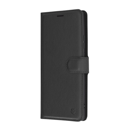 Husa de protectie Techsuit Leather Folio compatibila cu Motorola Edge 50 Ultra, acoperire spate, negru