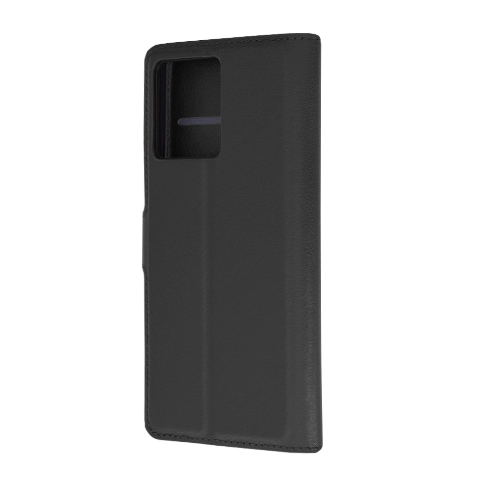 Husa de protectie Techsuit Leather Folio compatibila cu Motorola Edge 50 Ultra, acoperire spate, negru