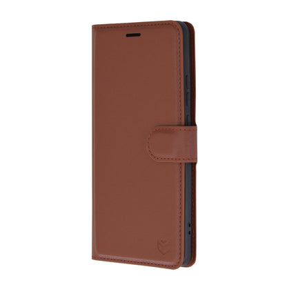 Husa de protectie Techsuit Leather Folio compatibila cu Motorola Edge 50 Pro, acoperire spate, maro