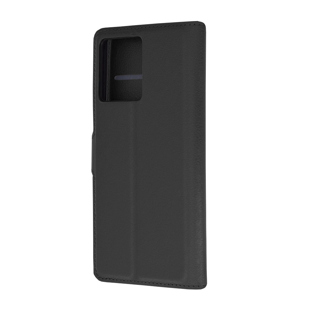 Husa de protectie Techsuit Leather Folio compatibila cu Motorola Edge 50 Pro, acoperire spate, negru