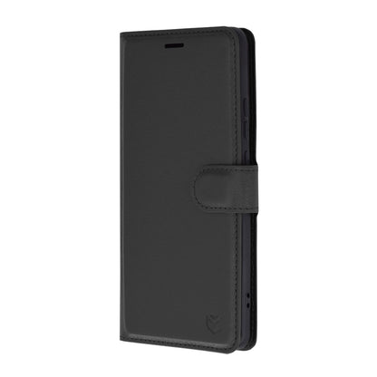 Husa de protectie Techsuit Leather Folio compatibila cu Motorola Edge 50 Pro, acoperire spate, negru