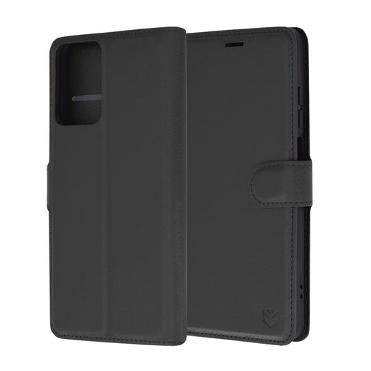 Husa de protectie Techsuit Leather Folio compatibila cu Motorola Moto G24 Power, acoperire spate, negru