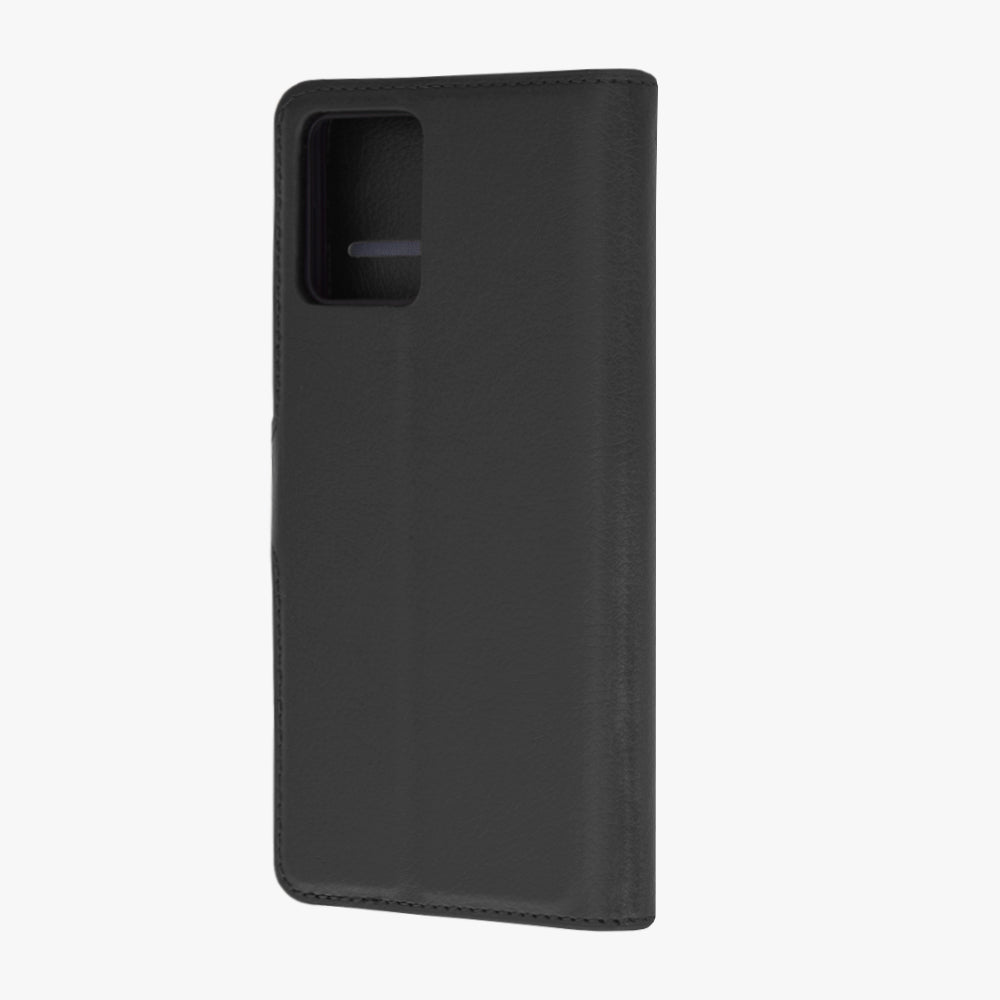 Husa de protectie Techsuit Leather Folio compatibila cu Motorola Moto G64, acoperire spate, negru