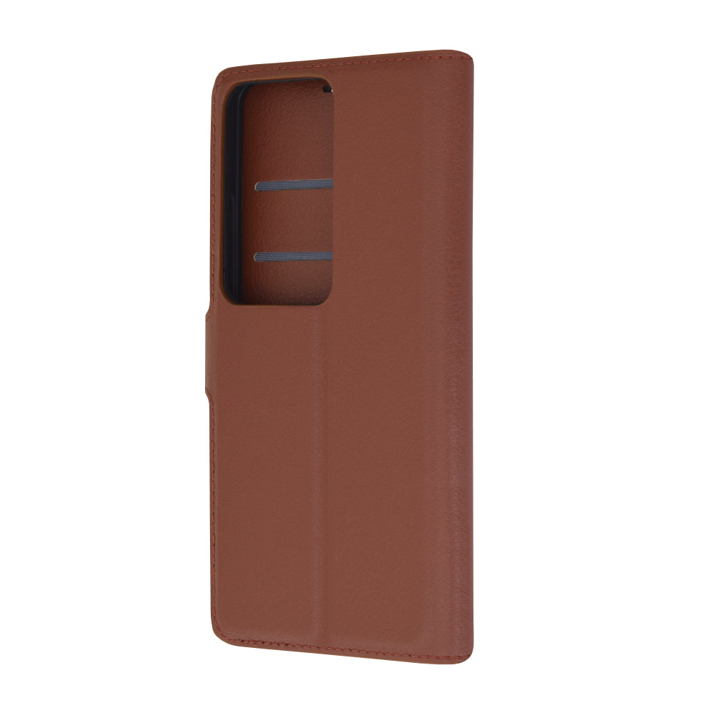 Husa de protectie Techsuit Leather Folio compatibila cu Oppo Reno11 F, acoperire spate, maro