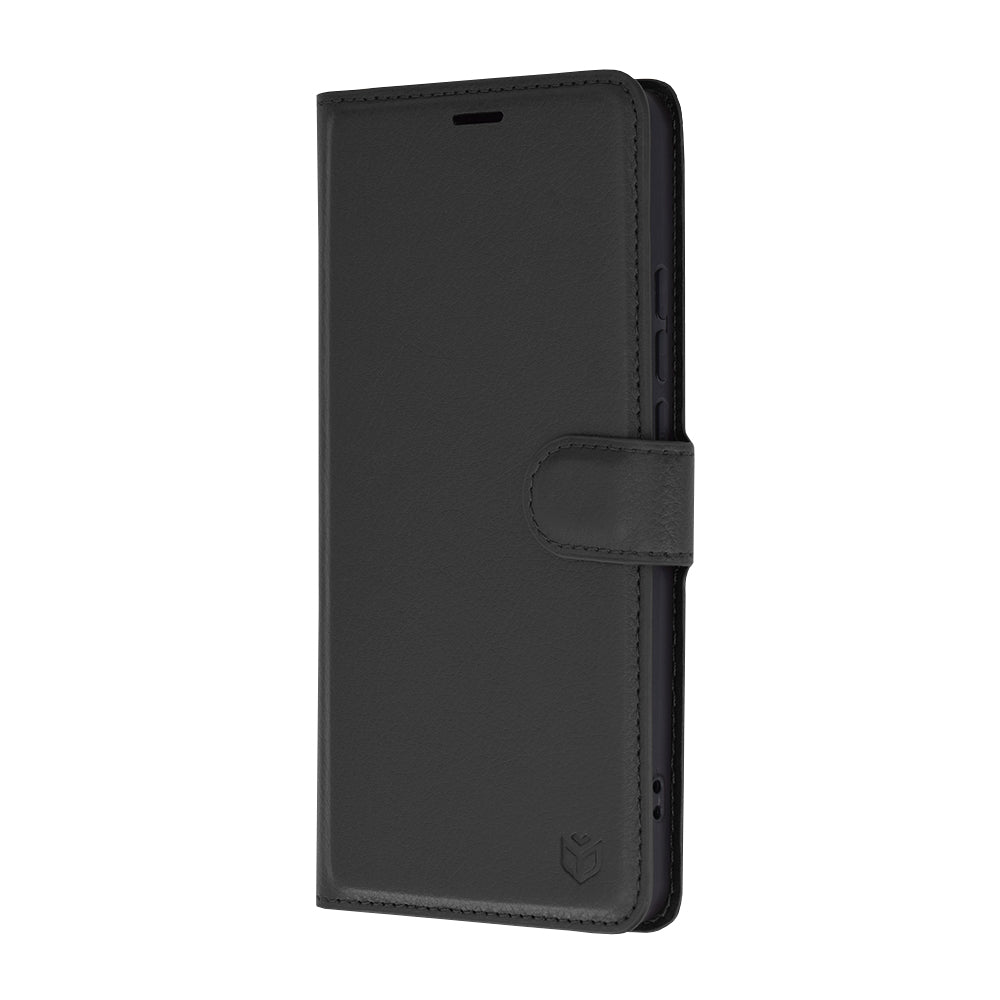 Husa de protectie Techsuit Leather Folio compatibila cu Oppo Reno11 F, acoperire spate, negru