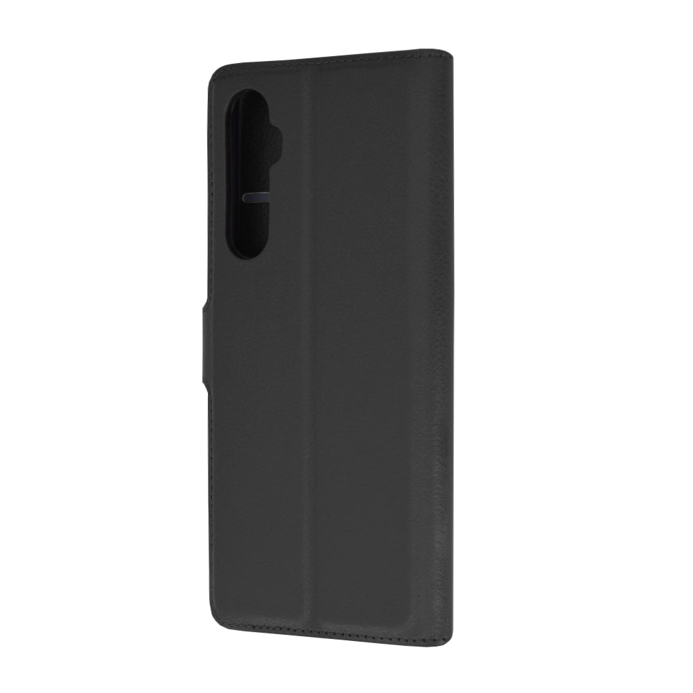 Husa de protectie Techsuit Leather Folio compatibila cu Realme C65, acoperire spate, negru