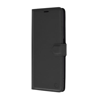 Husa de protectie Techsuit Leather Folio compatibila cu Realme C65, acoperire spate, negru