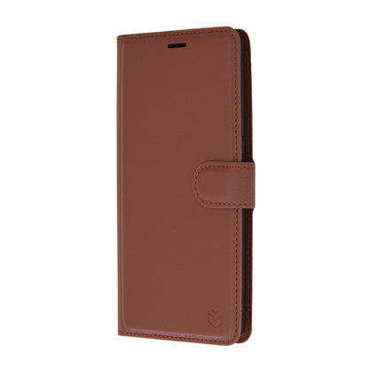 Husa de protectie Techsuit Leather Folio compatibila cu Sony Xperia 1 VI, acoperire spate, maro