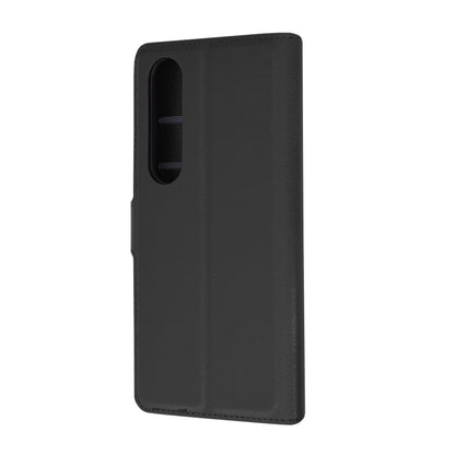 Husa de protectie Techsuit Leather Folio compatibila cu Sony Xperia 1 VI, acoperire spate, negru