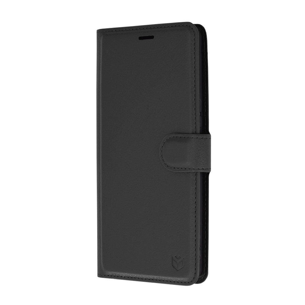 Husa de protectie Techsuit Leather Folio compatibila cu Sony Xperia 1 VI, acoperire spate, negru