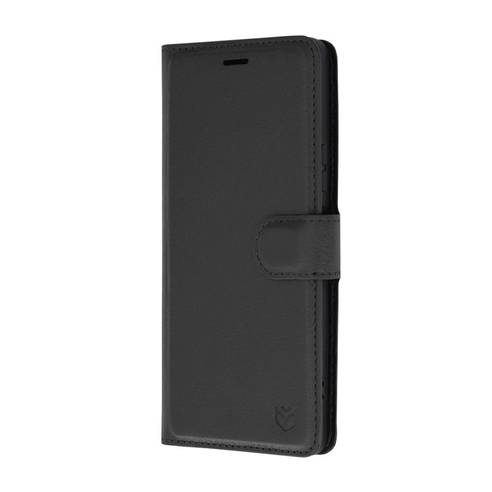 Husa de protectie Techsuit Leather Folio compatibila cu Sony Xperia 10 VI, acoperire spate, negru