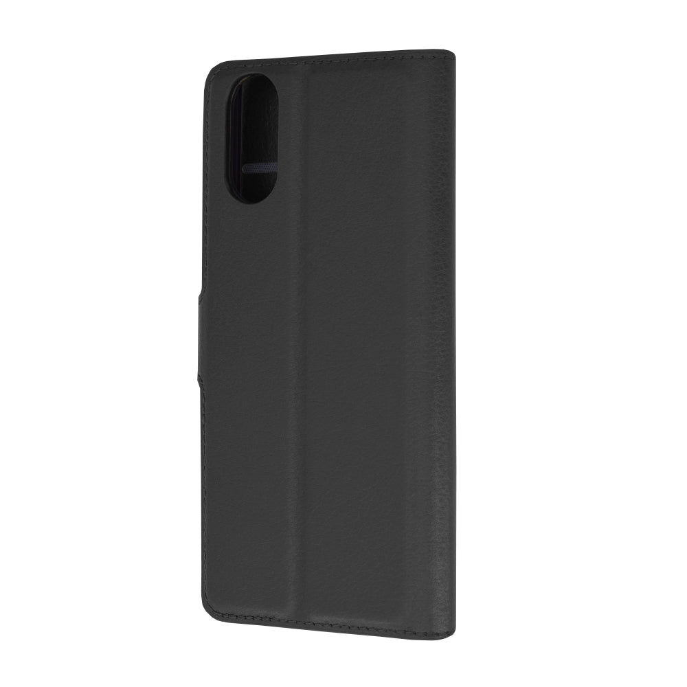 Husa de protectie Techsuit Leather Folio compatibila cu Sony Xperia 10 VI, acoperire spate, negru