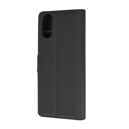 Husa de protectie Techsuit Leather Folio compatibila cu Sony Xperia 10 VI, acoperire spate, negru