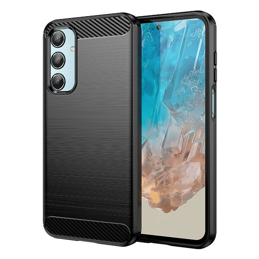 Husa de protectie Techsuit Carbon Siliconecompatibila cu Samsung Galaxy M35 , acoperire spate, negru