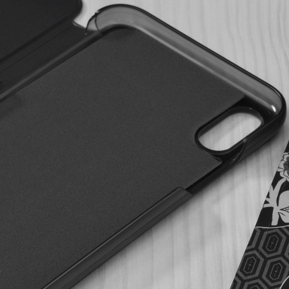 Husa de protectie Techsuit eFold Series compatibila cu Apple iPhone XS, acoperire spate, negru