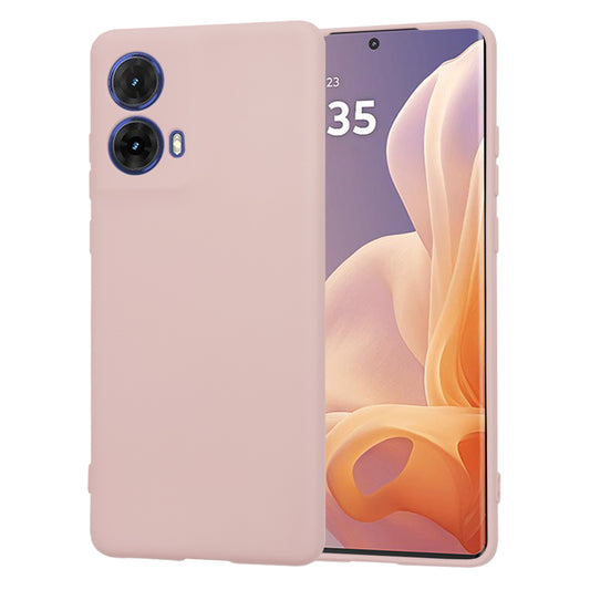 Husa de protectie Techsuit SoftFlex compatibila cu Motorola Moto G85, acoperire spate, roz pudra